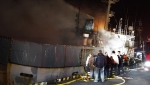На сгоревшем судне в японском порту погибли россияне (+видео)