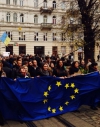 Во Львове 10 тысяч студентов сорвали пары из-за евромитинга (фото, видео)