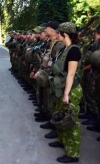 В прифронтовой Торецк отправили спецгруппу полиции (фото)