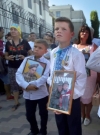 Годовщина Иловайска: родственники погибших пришли под посольство РФ в Киеве