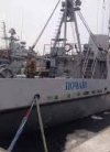 Российские снайперы обстреляли водолазное судно ВМС ВС Украины "Почаев" (фото)