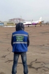 Обновленный Житомирский аэропорт принял первый самолет (фото)