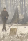 Под Бердянском сгорел палаточный городок у блокпоста (видео)